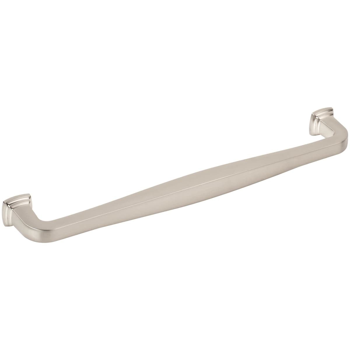 Jeffrey Alexander - 782-224MB - Fontana 8-13/16" (224mm) Center to Center Elegant Curved Square Cabinet Handle / Drawer Pull in Matte Black