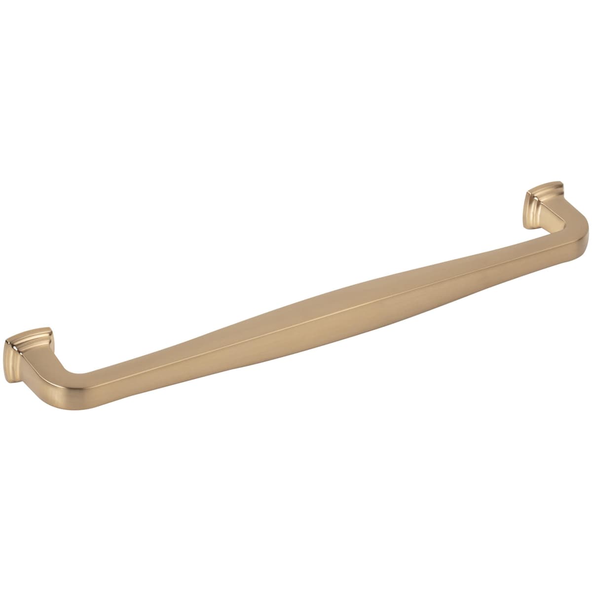 Jeffrey Alexander - 782-224MB - Fontana 8-13/16" (224mm) Center to Center Elegant Curved Square Cabinet Handle / Drawer Pull in Matte Black