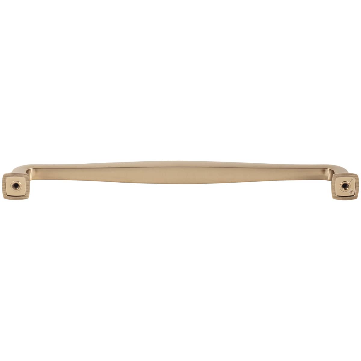 Jeffrey Alexander - 782-224MB - Fontana 8-13/16" (224mm) Center to Center Elegant Curved Square Cabinet Handle / Drawer Pull in Matte Black