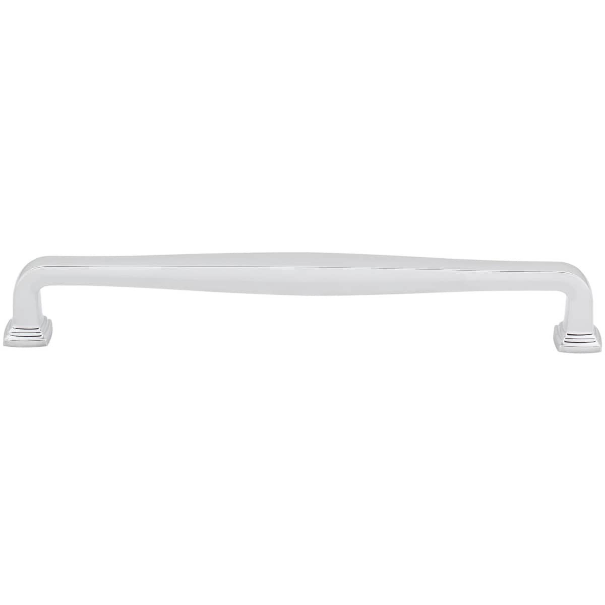 Jeffrey Alexander - 782-224MB - Fontana 8-13/16" (224mm) Center to Center Elegant Curved Square Cabinet Handle / Drawer Pull in Matte Black