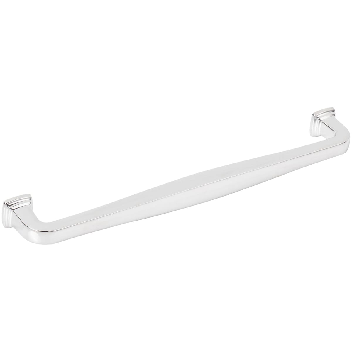 Jeffrey Alexander - 782-224MB - Fontana 8-13/16" (224mm) Center to Center Elegant Curved Square Cabinet Handle / Drawer Pull in Matte Black
