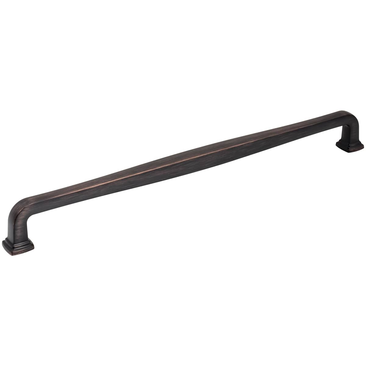 Jeffrey Alexander - 782-305DBAC - Fontana 12" (305mm) Center to Center Elegant Curved Square Large Cabinet Handle / Drawer Pull in Brushed Oil Rubbed Bronze