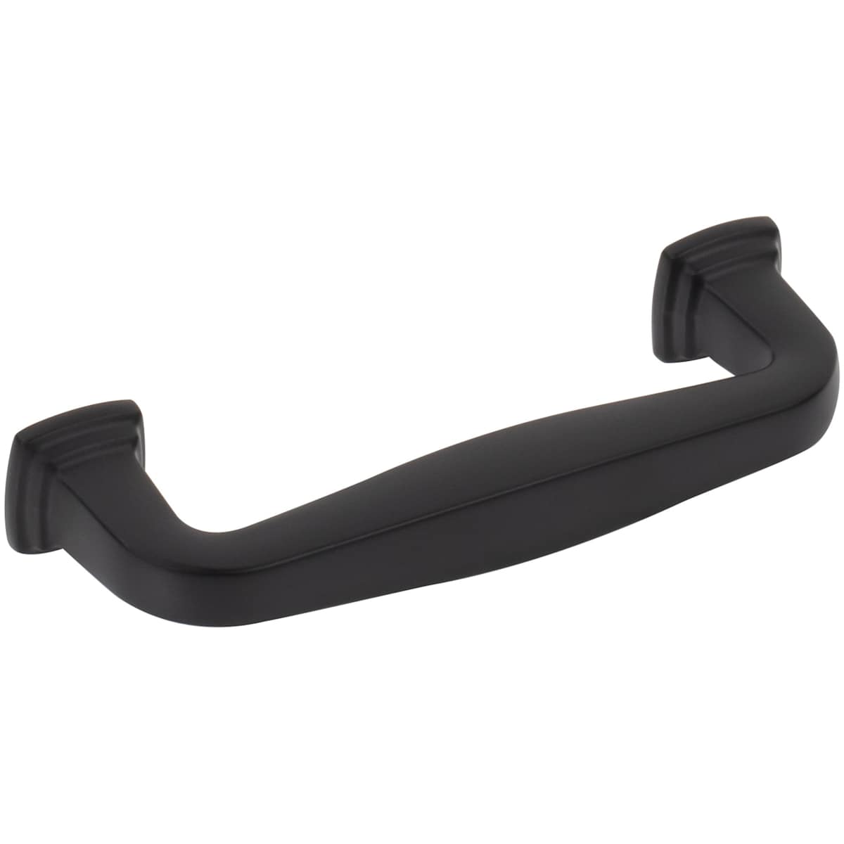 Jeffrey Alexander - 782-96BNBDL - Fontana 3-3/4" (96mm) Center to Center Elegant Curved Square Cabinet Handle / Drawer Pull in Brushed Pewter