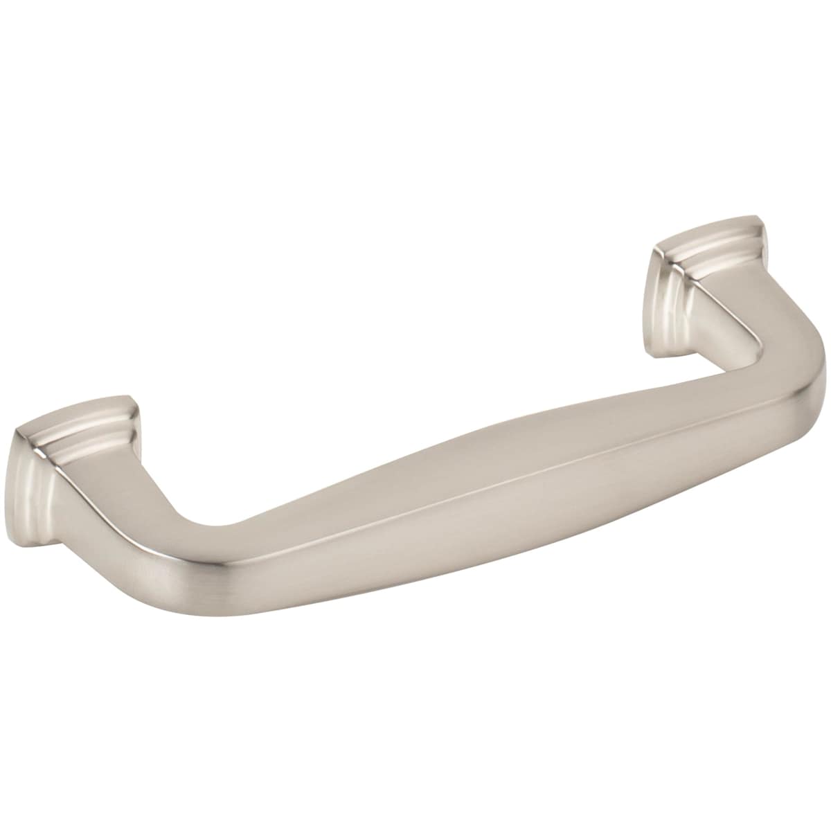 Jeffrey Alexander - 782-96BNBDL - Fontana 3-3/4" (96mm) Center to Center Elegant Curved Square Cabinet Handle / Drawer Pull in Brushed Pewter