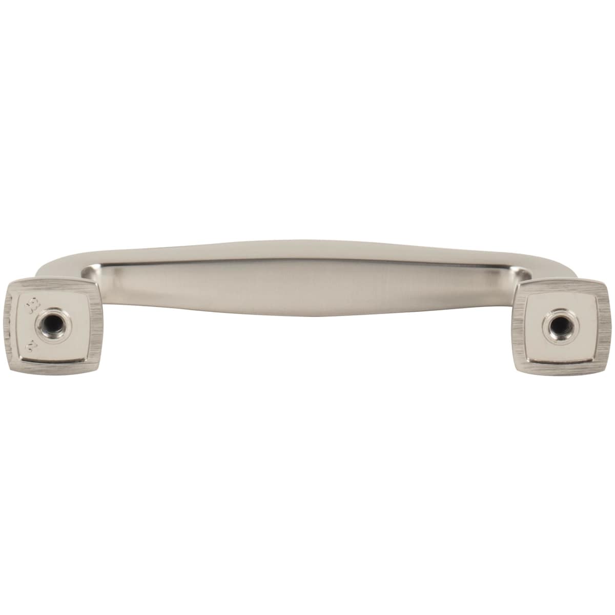 Jeffrey Alexander - 782-96BNBDL - Fontana 3-3/4" (96mm) Center to Center Elegant Curved Square Cabinet Handle / Drawer Pull in Brushed Pewter