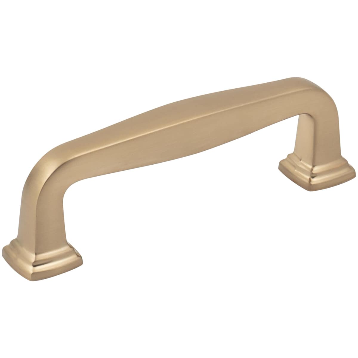 Fontana 3-3/4" (96mm) Center to Center Elegant Curved Square Cabinet Handle / Drawer Pull