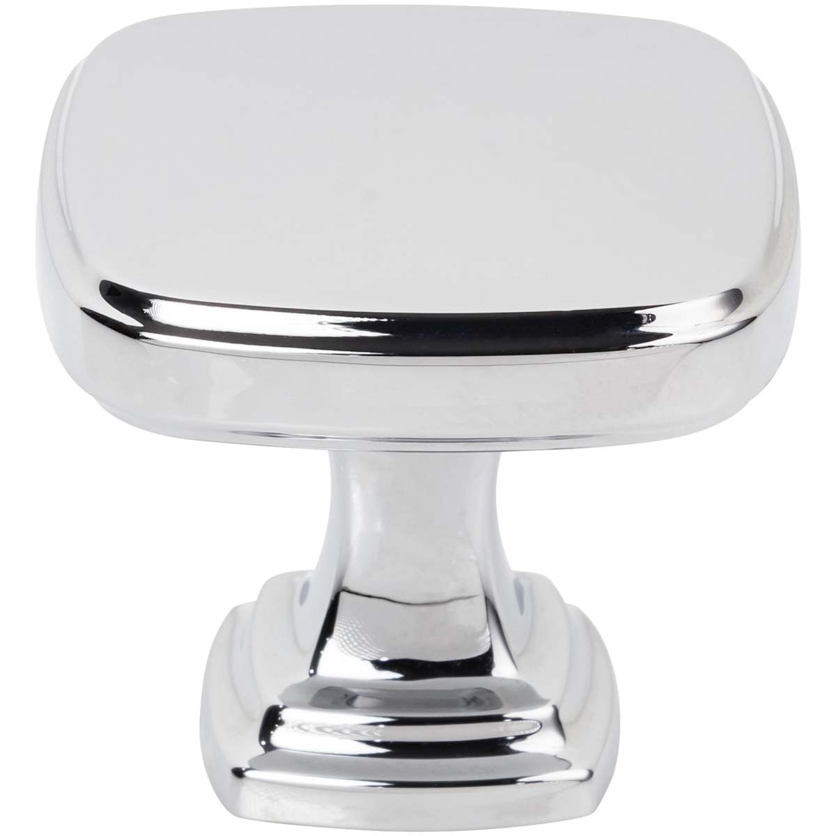 Jeffrey Alexander - 782DBAC - Fontana 1-3/8" Contemporary Ridged Square Cabinet / Drawer Knob in Brushed Oil Rubbed Bronze