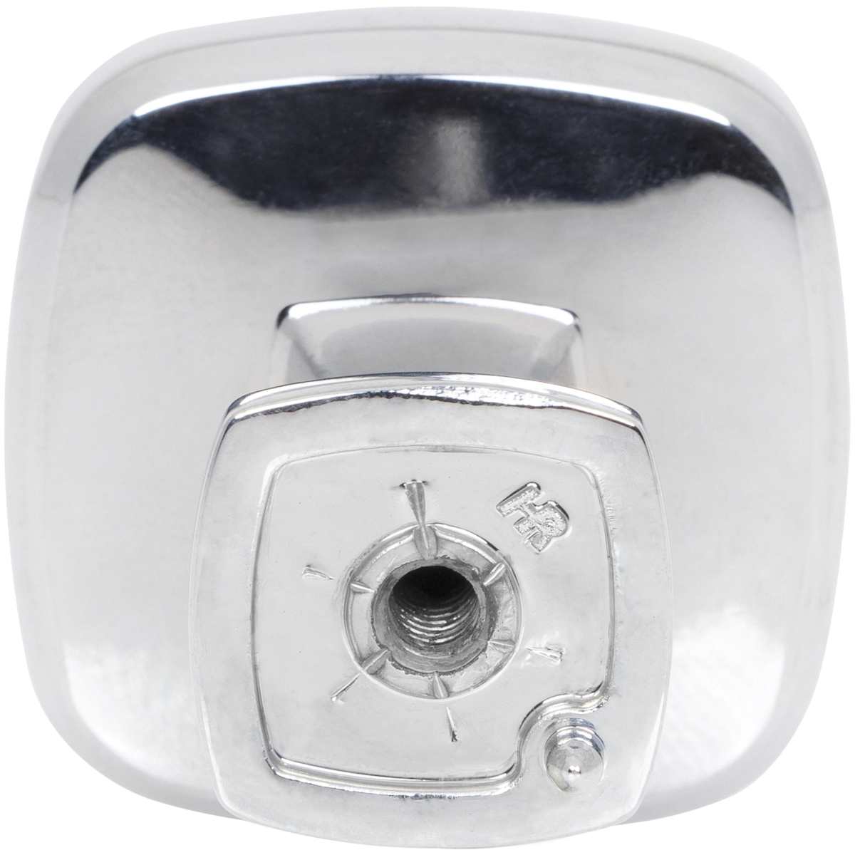 Jeffrey Alexander - 782DBAC - Fontana 1-3/8" Contemporary Ridged Square Cabinet / Drawer Knob in Brushed Oil Rubbed Bronze