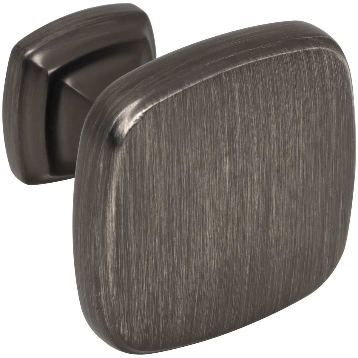 Jeffrey Alexander - 782DBAC - Fontana 1-3/8" Contemporary Ridged Square Cabinet / Drawer Knob in Brushed Oil Rubbed Bronze