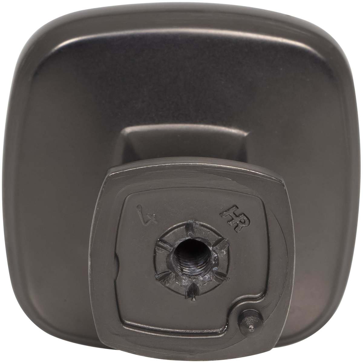 Jeffrey Alexander - 782DBAC - Fontana 1-3/8" Contemporary Ridged Square Cabinet / Drawer Knob in Brushed Oil Rubbed Bronze