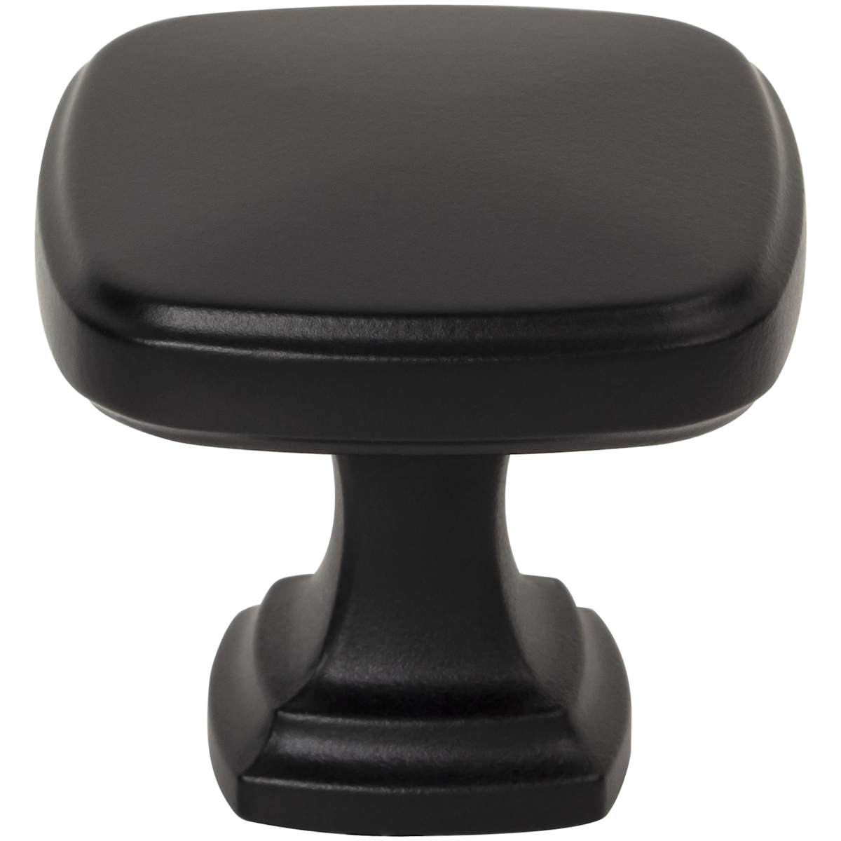 Jeffrey Alexander - 782DBAC - Fontana 1-3/8" Contemporary Ridged Square Cabinet / Drawer Knob in Brushed Oil Rubbed Bronze