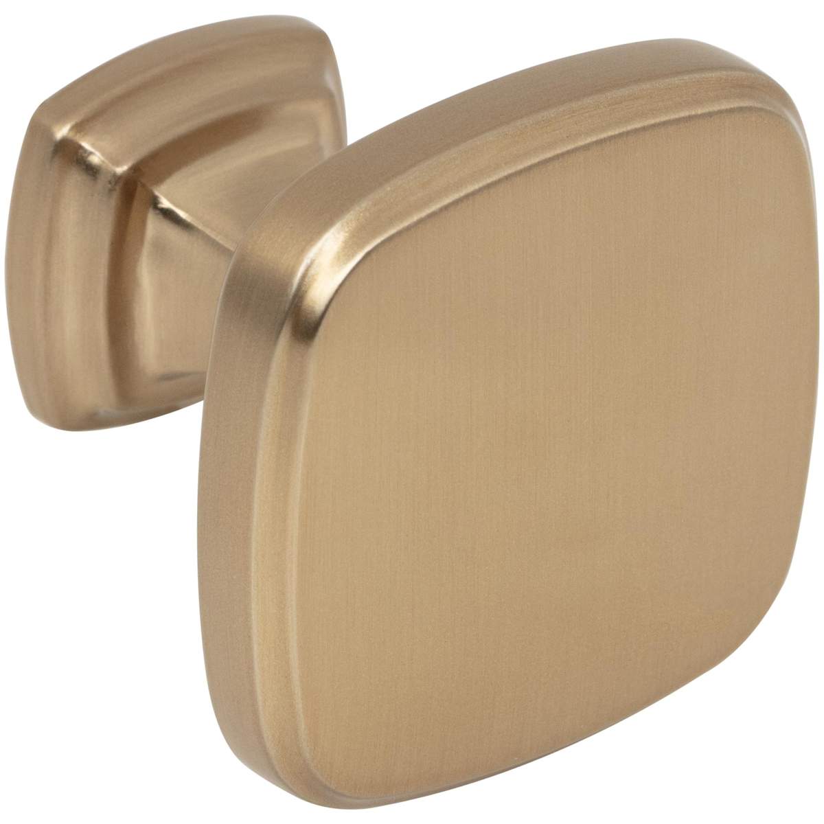 Jeffrey Alexander - 782DBAC - Fontana 1-3/8" Contemporary Ridged Square Cabinet / Drawer Knob in Brushed Oil Rubbed Bronze