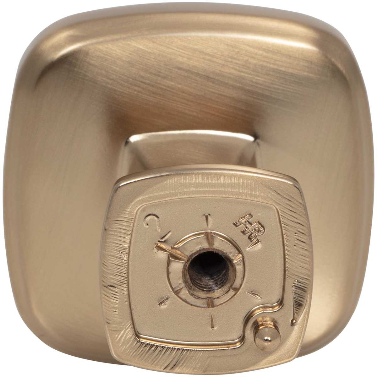 Jeffrey Alexander - 782DBAC - Fontana 1-3/8" Contemporary Ridged Square Cabinet / Drawer Knob in Brushed Oil Rubbed Bronze
