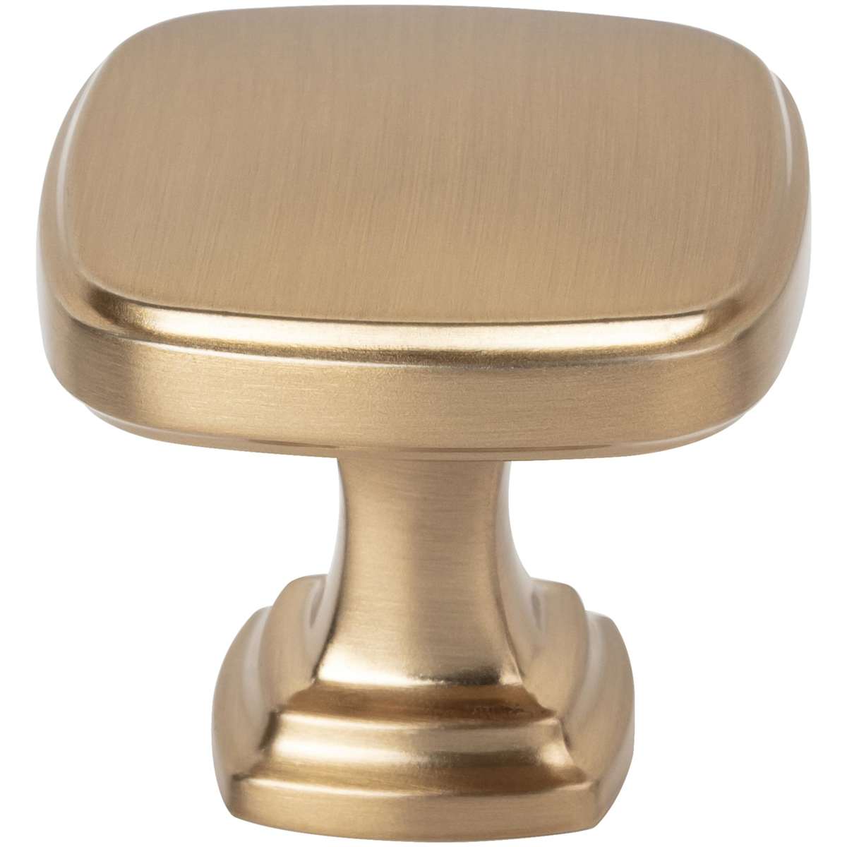 Fontana 1-3/8" Contemporary Ridged Square Cabinet / Drawer Knob