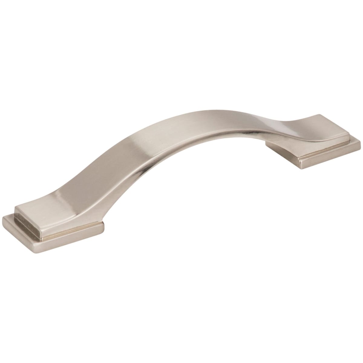 Jeffrey Alexander - 80152-96SN - Mirada 3-3/4" Center to Center Smooth Arch Bow Cabinet Handle / Drawer Pull in Satin Nickel