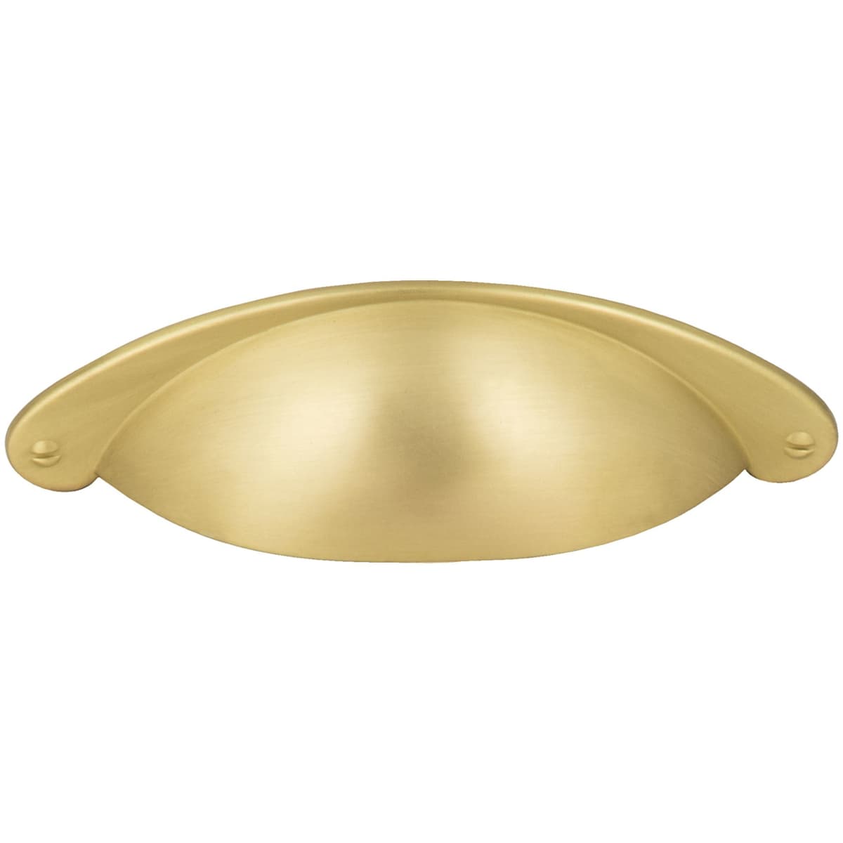 Jeffrey Alexander - 8233BG - Lyon 3" Center to Center Rustic Country Cabinet Cup Pull / Drawer Cup Handle in Brushed Gold