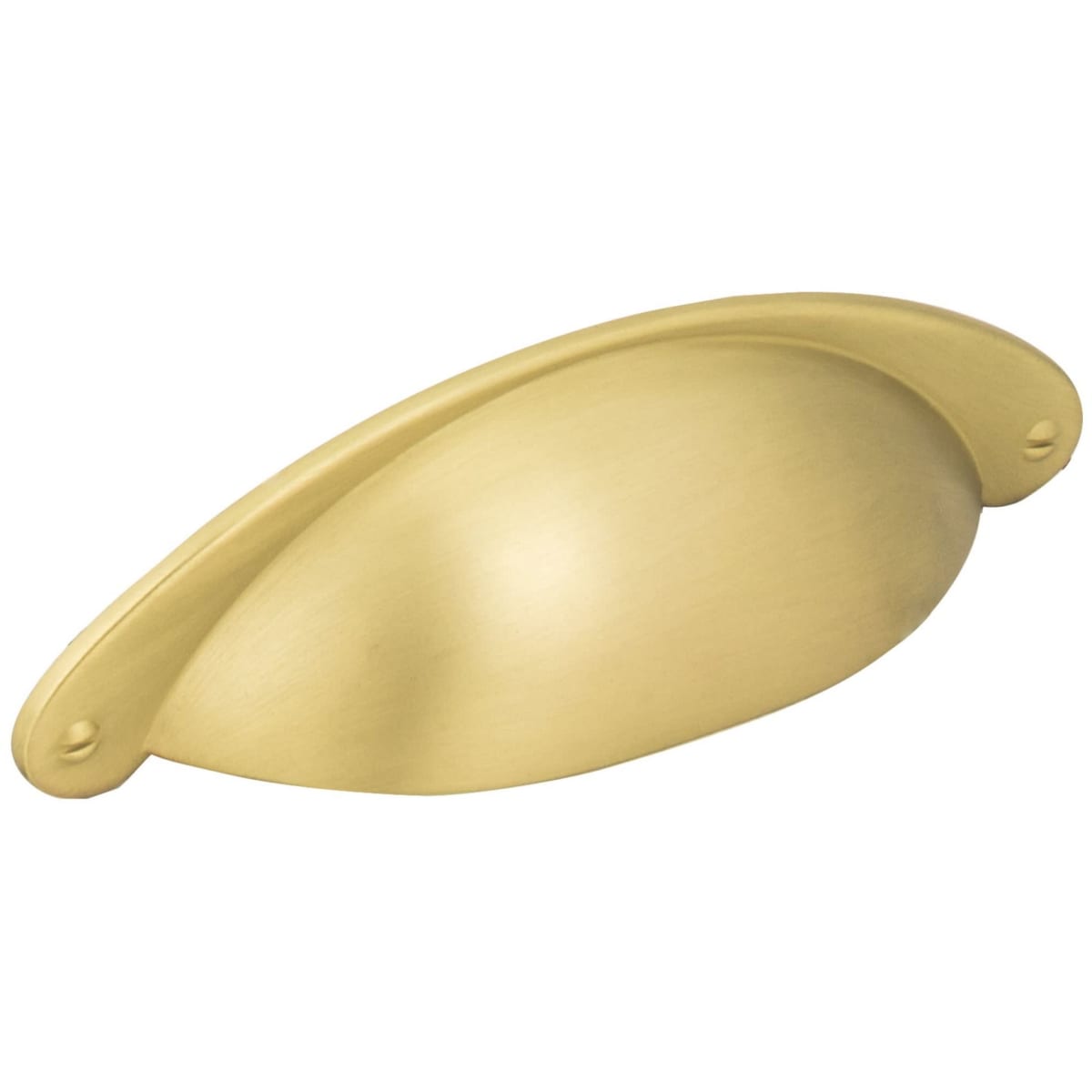 Jeffrey Alexander - 8233BG - Lyon 3" Center to Center Rustic Country Cabinet Cup Pull / Drawer Cup Handle in Brushed Gold