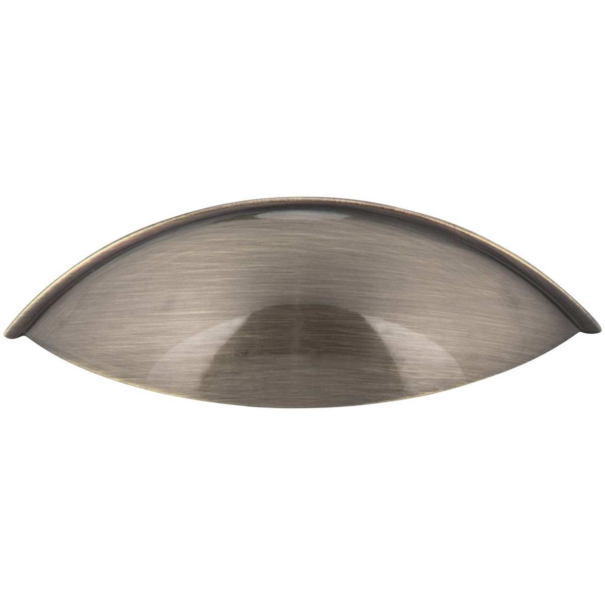 Jeffrey Alexander - 8236AB - Bordeaux 3-3/4" Center to Center 5" Classic Cabinet Cup Handle / Drawer Cup Pull in Brushed Antique Brass