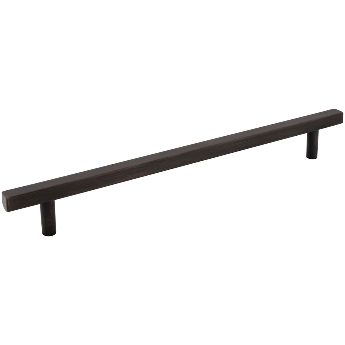 Jeffrey Alexander - 845-12DBAC - Dominique 12" Center to Center Sleek Square Bar Appliance Pull / Appliance Handle in Brushed Oil Rubbed Bronze