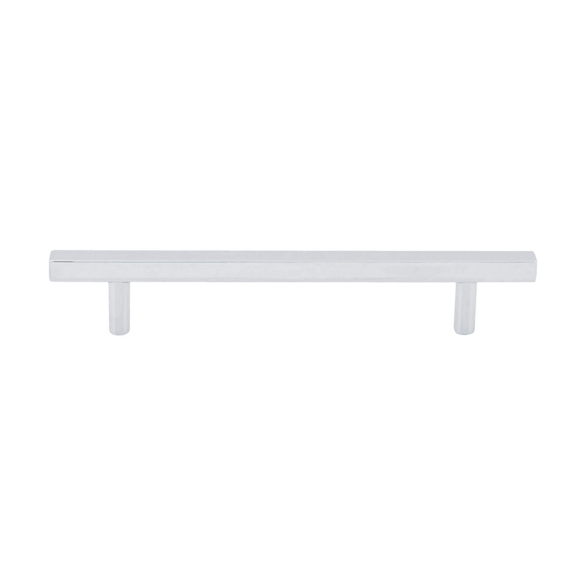 Jeffrey Alexander - 845-128PC - Dominique 5-1/16" (128 mm) Center to Center Square Bar Cabinet Handle / Drawer Pull in Polished Chrome