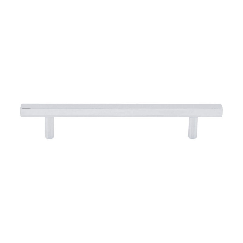 Jeffrey Alexander - 845-128PC - Dominique 5-1/16" (128 mm) Center to Center Square Bar Cabinet Handle / Drawer Pull in Polished Chrome