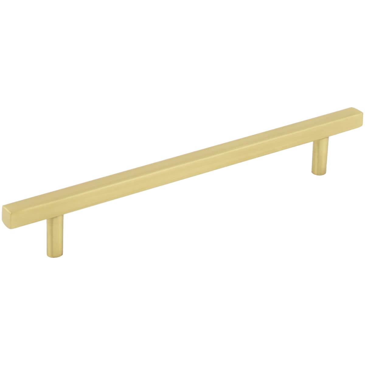 Jeffrey Alexander - 845-160SN - Dominique 6-5/16" (160 mm) Center to Center Square Bar Cabinet Handle / Drawer Pull in Satin Nickel