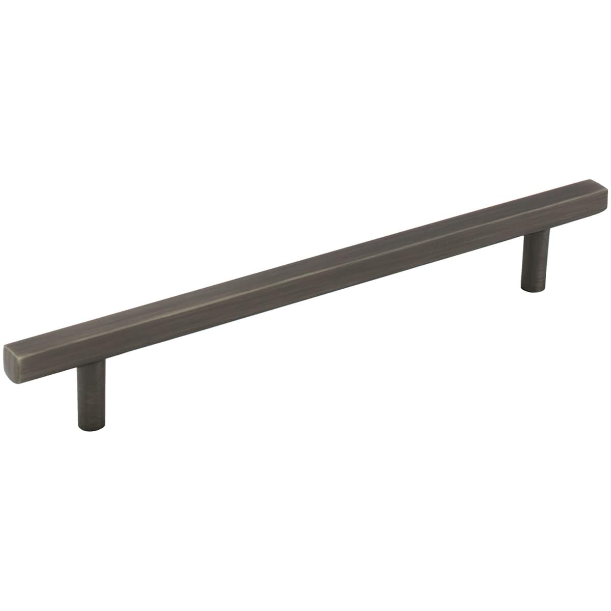 Jeffrey Alexander - 845-160SN - Dominique 6-5/16" (160 mm) Center to Center Square Bar Cabinet Handle / Drawer Pull in Satin Nickel