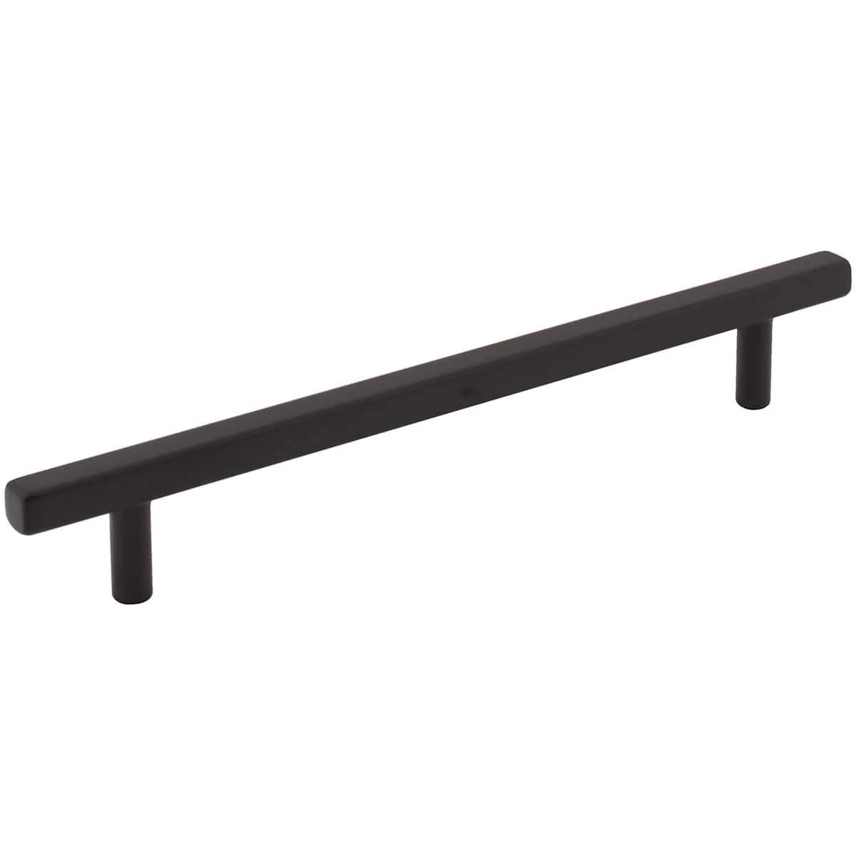 Jeffrey Alexander - 845-160SN - Dominique 6-5/16" (160 mm) Center to Center Square Bar Cabinet Handle / Drawer Pull in Satin Nickel