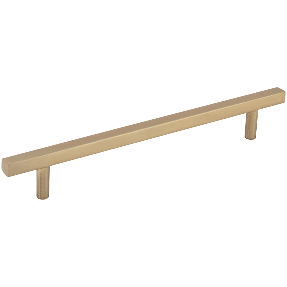 Jeffrey Alexander - 845-160SN - Dominique 6-5/16" (160 mm) Center to Center Square Bar Cabinet Handle / Drawer Pull in Satin Nickel