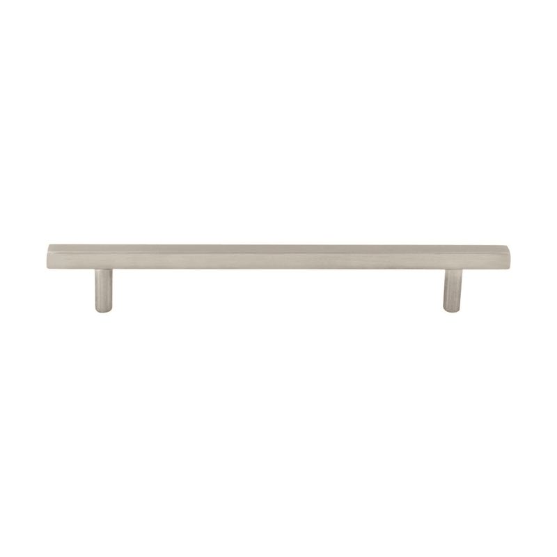 Jeffrey Alexander - 845-160SN - Dominique 6-5/16" (160 mm) Center to Center Square Bar Cabinet Handle / Drawer Pull in Satin Nickel