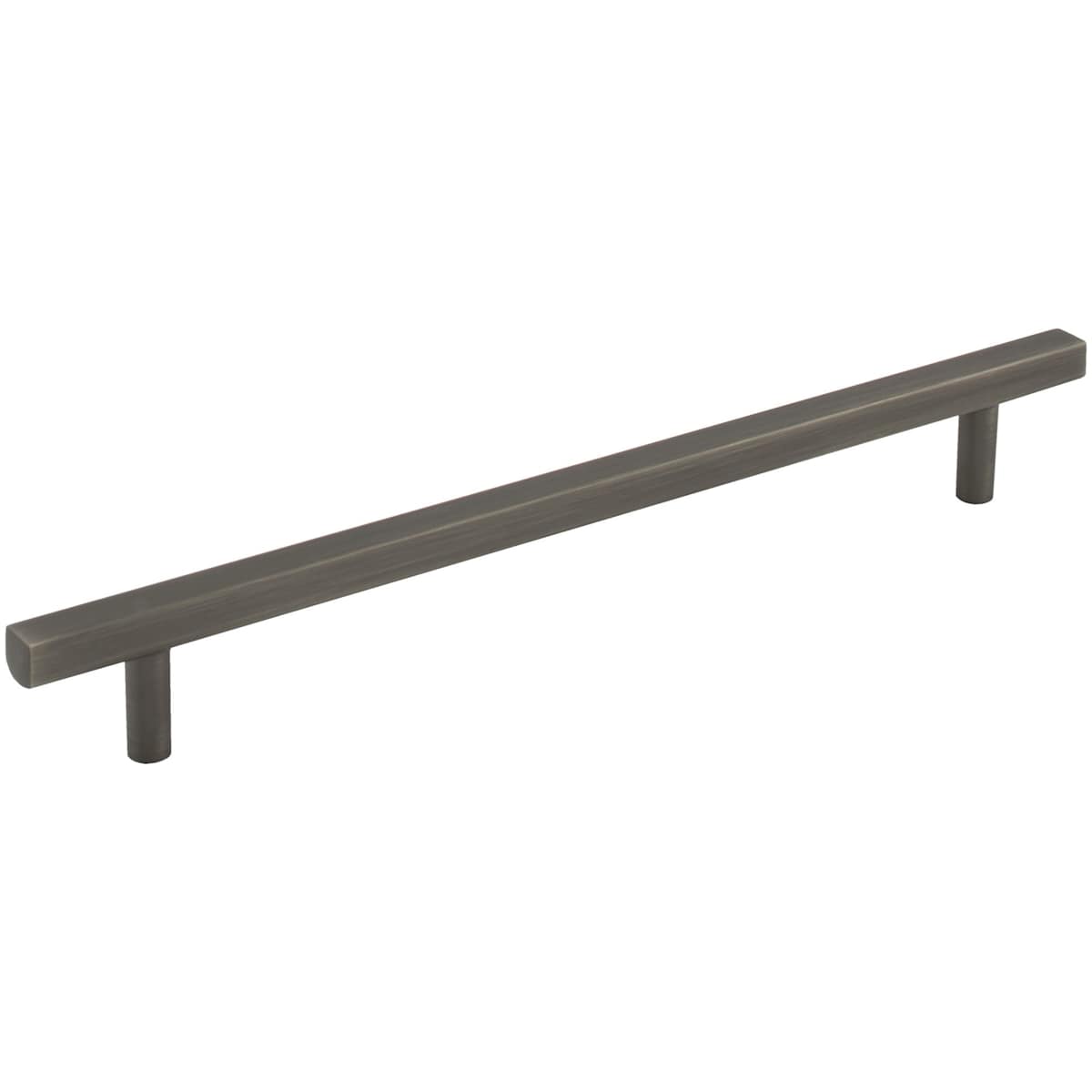Jeffrey Alexander - 845-192DBAC - Dominique 7-9/16" (192 mm) Center to Center Square Bar Cabinet Handle / Drawer Pull in Brushed Oil Rubbed Bronze
