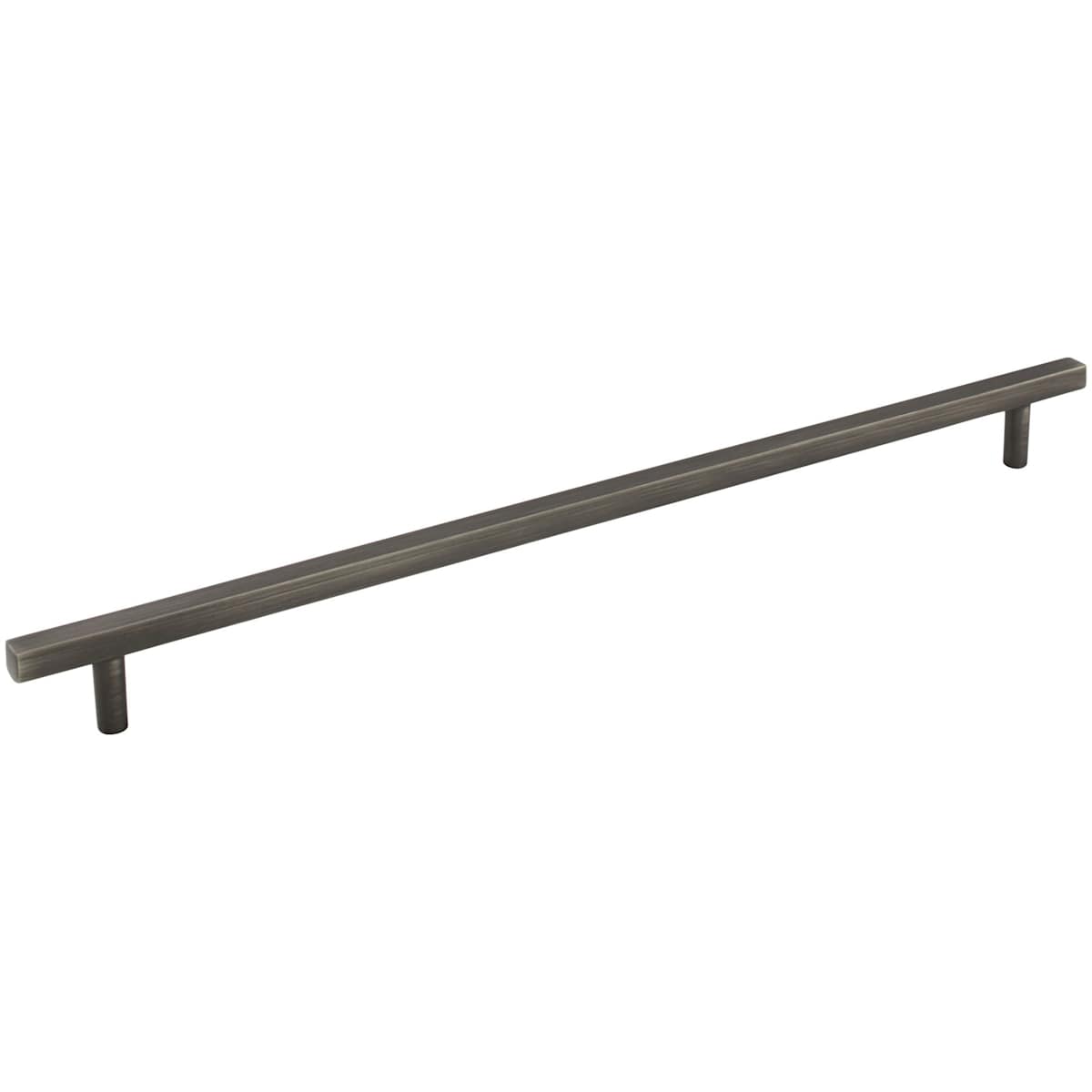 Jeffrey Alexander - 845-305MB - Dominique 12" (305 mm) Center to Center Square Bar Large Cabinet Handle / Drawer Pull in Matte Black