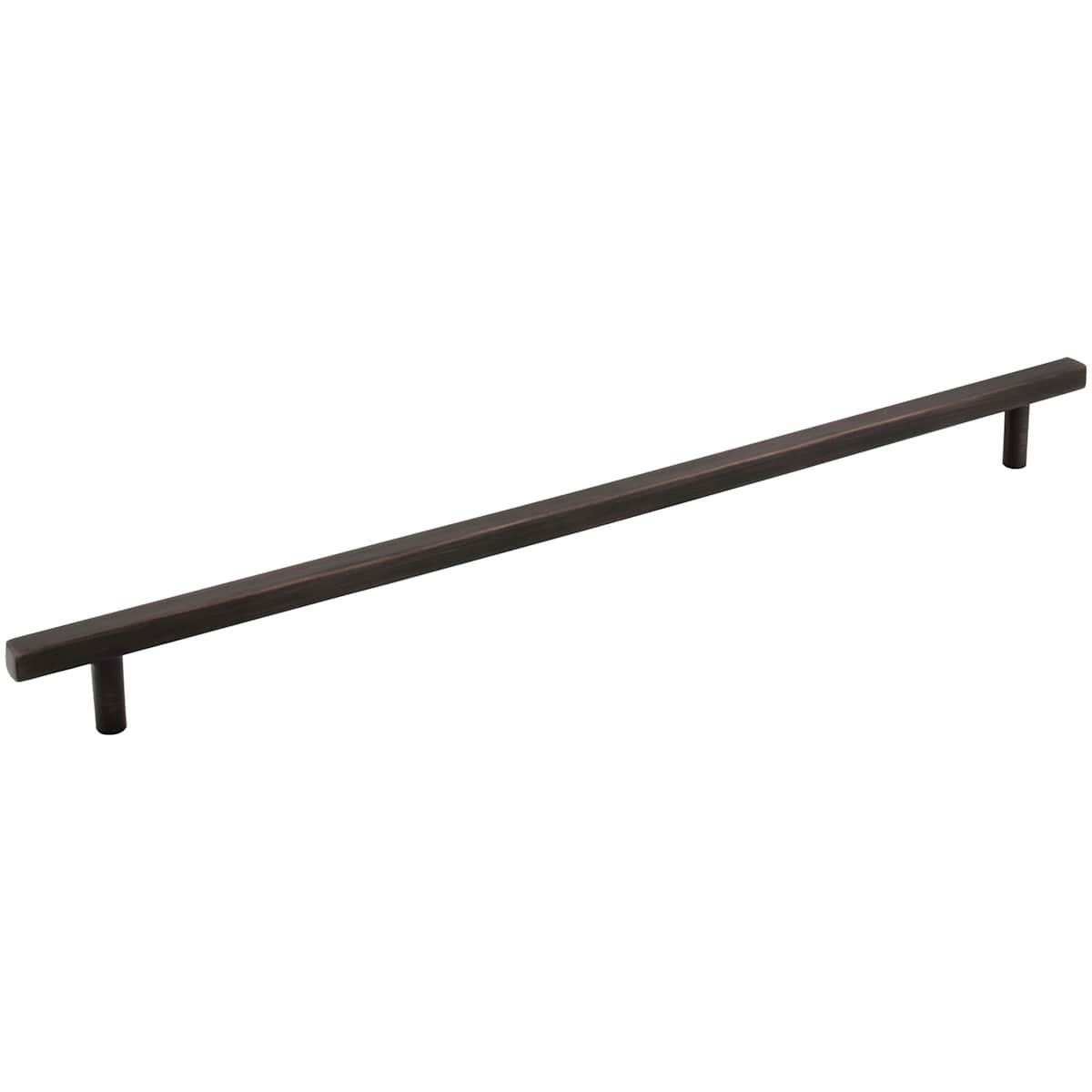 Jeffrey Alexander - 845-305MB - Dominique 12" (305 mm) Center to Center Square Bar Large Cabinet Handle / Drawer Pull in Matte Black