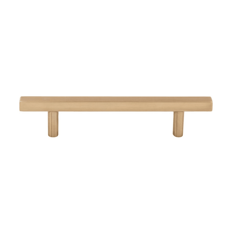 Jeffrey Alexander - 845-96SBZ - Dominique 3-3/4" (96 mm) Center to Center Square Bar Cabinet Handle / Drawer Pull in Satin Bronze