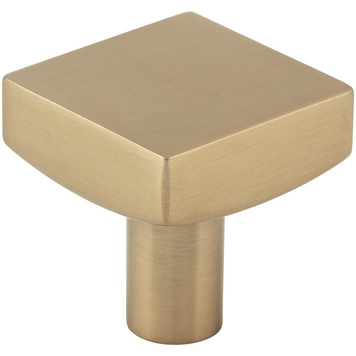 Jeffrey Alexander - 845BNBDL - Dominique 1-1/8" Thick Square Cabinet Knob / Drawer Knob in Brushed Pewter