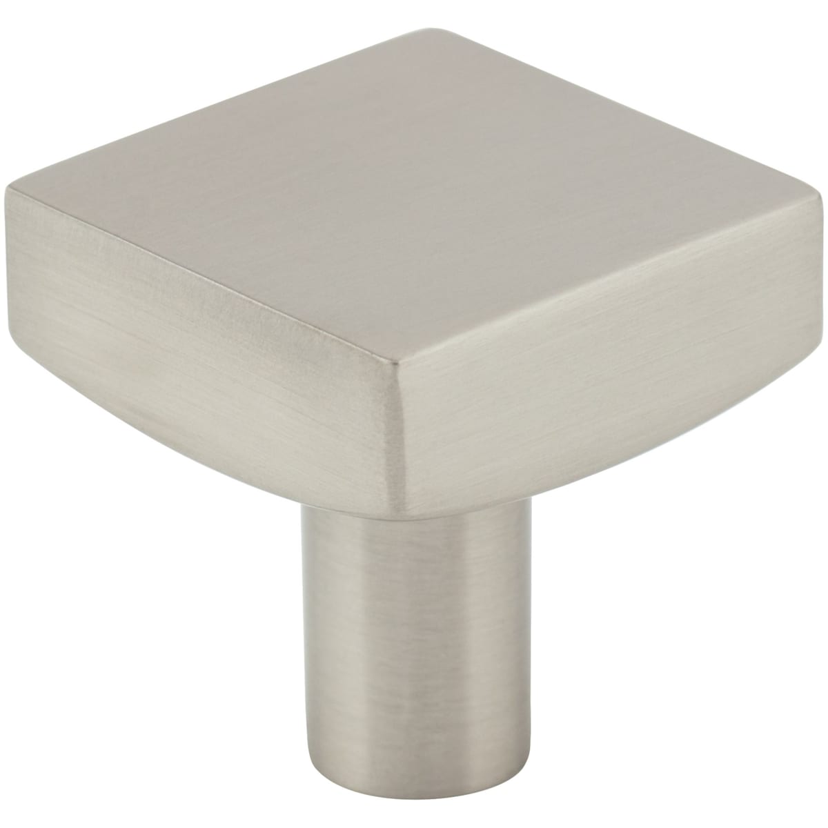 Jeffrey Alexander - 845BNBDL - Dominique 1-1/8" Thick Square Cabinet Knob / Drawer Knob in Brushed Pewter