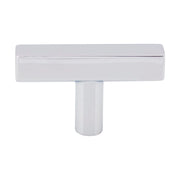 Jeffrey Alexander - 845T-PC - Dominique 2 Inch Square "T" Bar Cabinet Knob / Drawer Knob in Polished Chrome