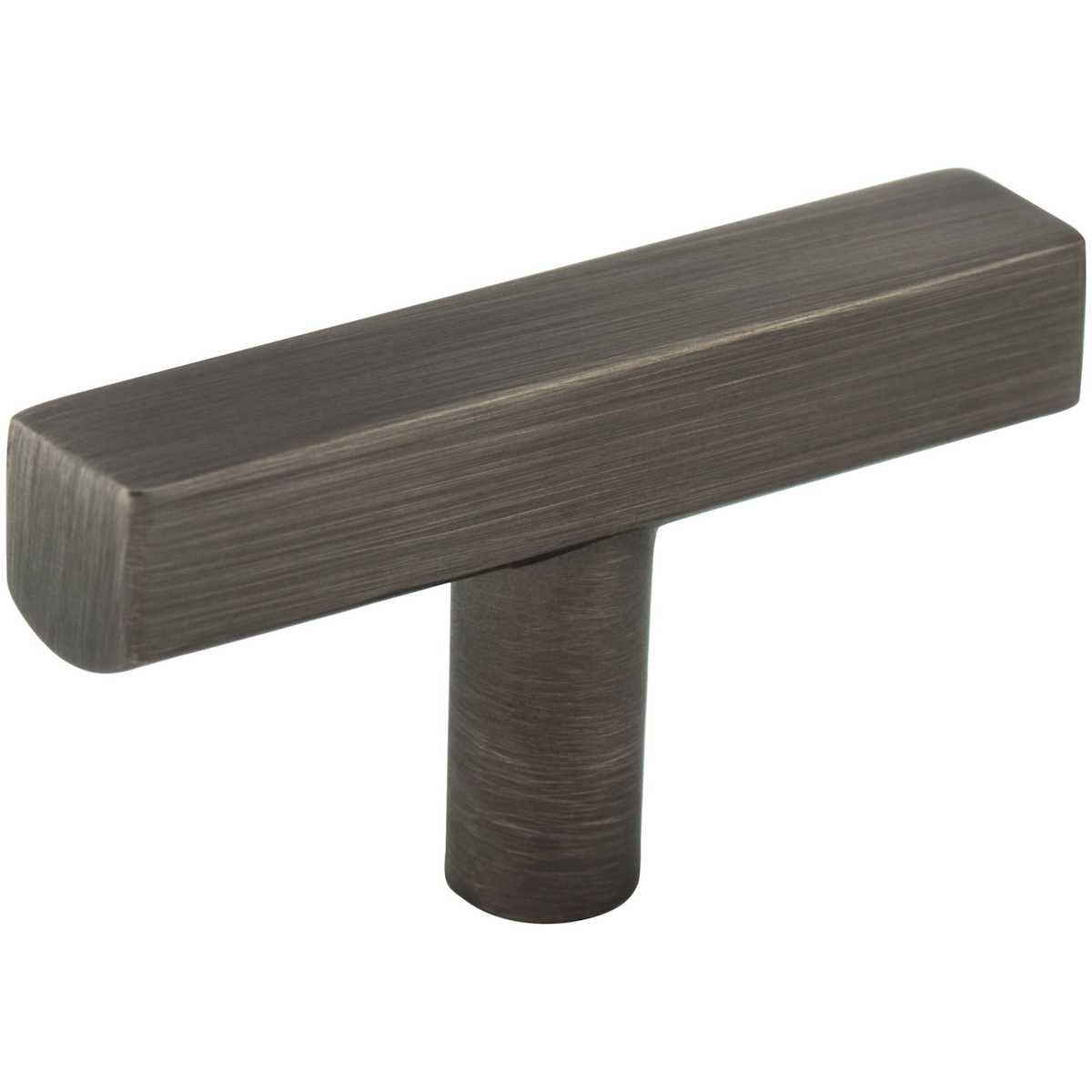 Jeffrey Alexander - 845TL-MB - Dominique 2-1/4 Inch Square "T" Bar Cabinet Knob / Drawer Knob in Matte Black