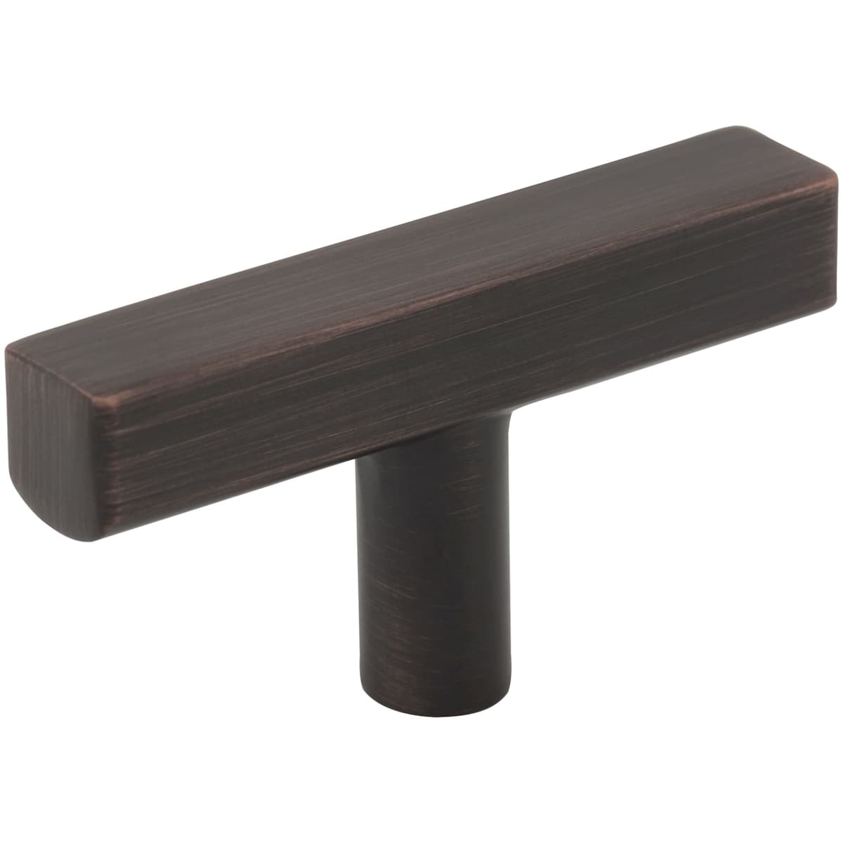 Jeffrey Alexander - 845TL-MB - Dominique 2-1/4 Inch Square "T" Bar Cabinet Knob / Drawer Knob in Matte Black