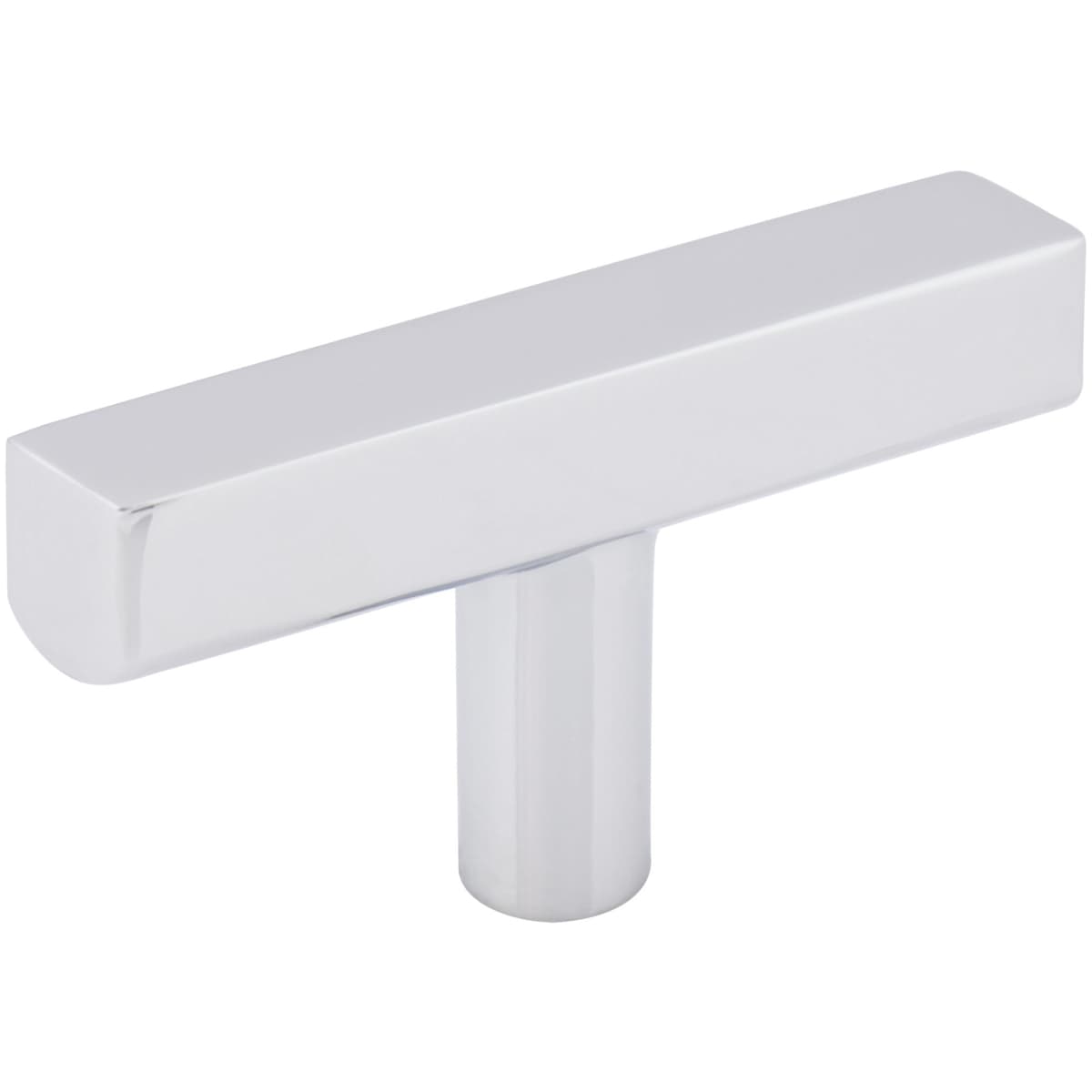 Jeffrey Alexander - 845TL-MB - Dominique 2-1/4 Inch Square "T" Bar Cabinet Knob / Drawer Knob in Matte Black
