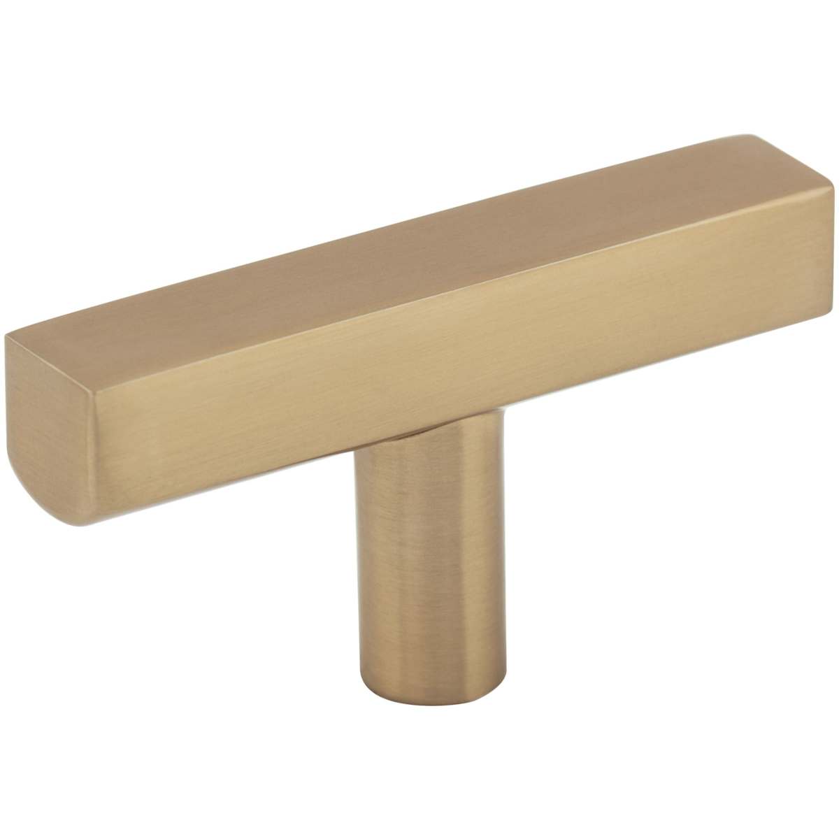 Jeffrey Alexander - 845TL-MB - Dominique 2-1/4 Inch Square "T" Bar Cabinet Knob / Drawer Knob in Matte Black