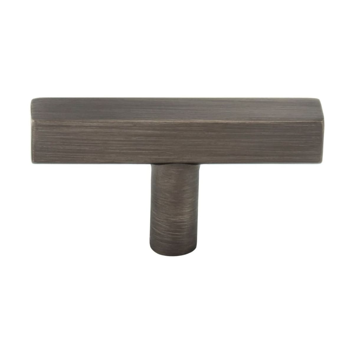 Dominique 2-1/4 Inch Square "T" Bar Cabinet Knob / Drawer Knob