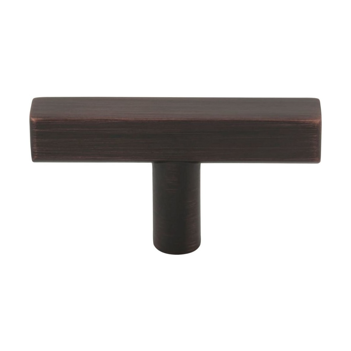 Dominique 2-1/4 Inch Square "T" Bar Cabinet Knob / Drawer Knob