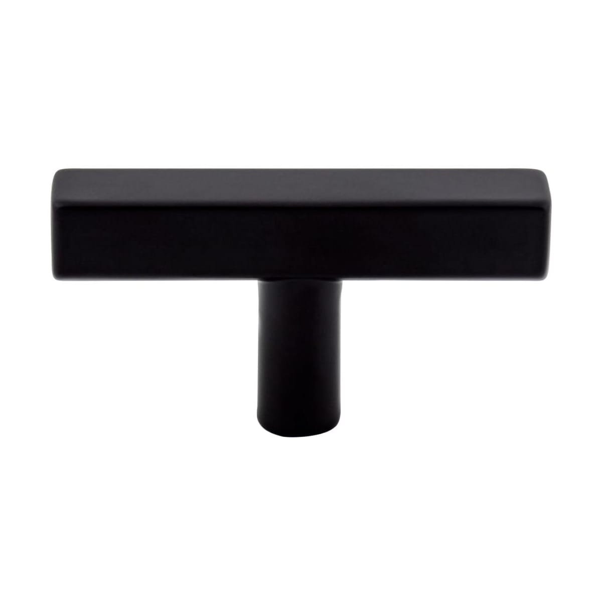 Jeffrey Alexander - 845TL-MB - Dominique 2-1/4 Inch Square "T" Bar Cabinet Knob / Drawer Knob in Matte Black