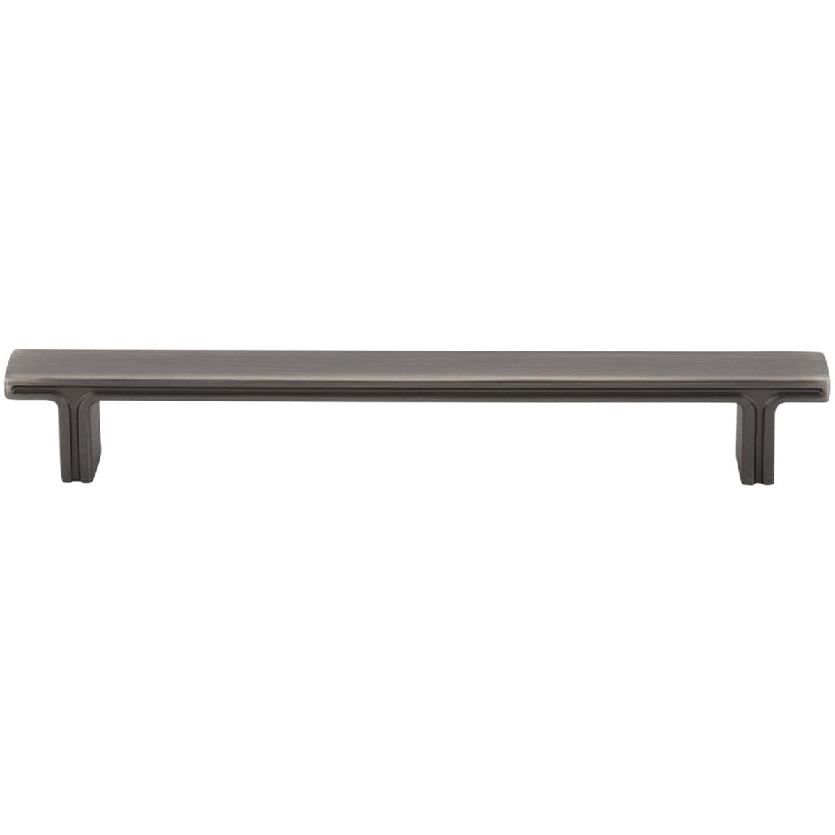 Jeffrey Alexander - 867-160SN - Anwick 6-5/16" (160mm) Center to Center Flat Square Bar Cabinet Handle / Drawer Pull in Satin Nickel