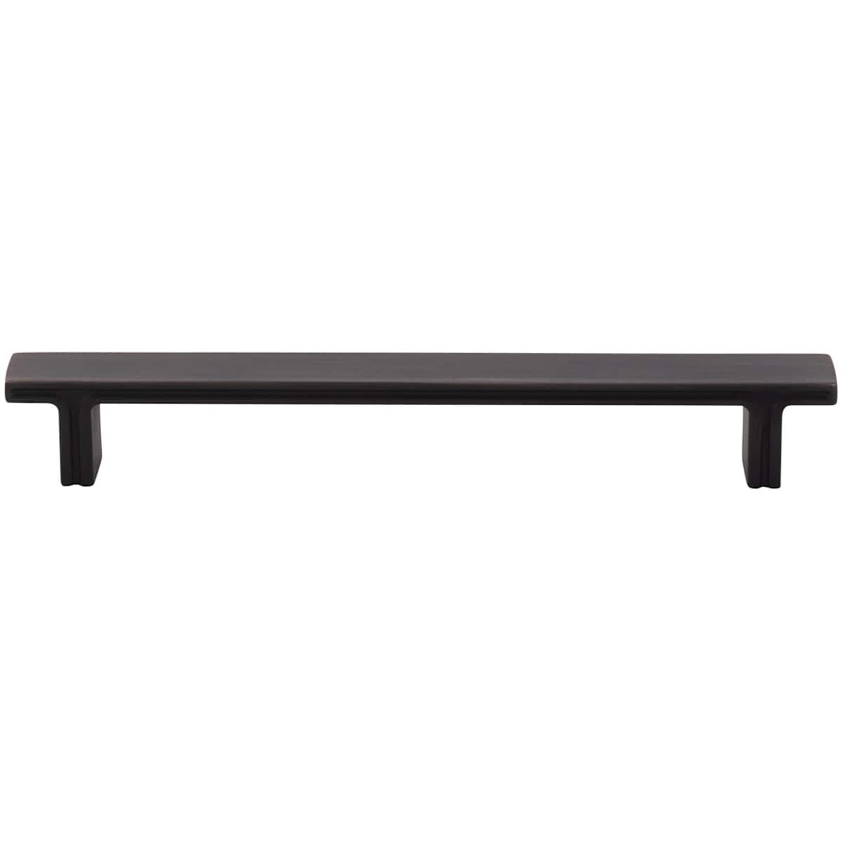Jeffrey Alexander - 867-160SN - Anwick 6-5/16" (160mm) Center to Center Flat Square Bar Cabinet Handle / Drawer Pull in Satin Nickel