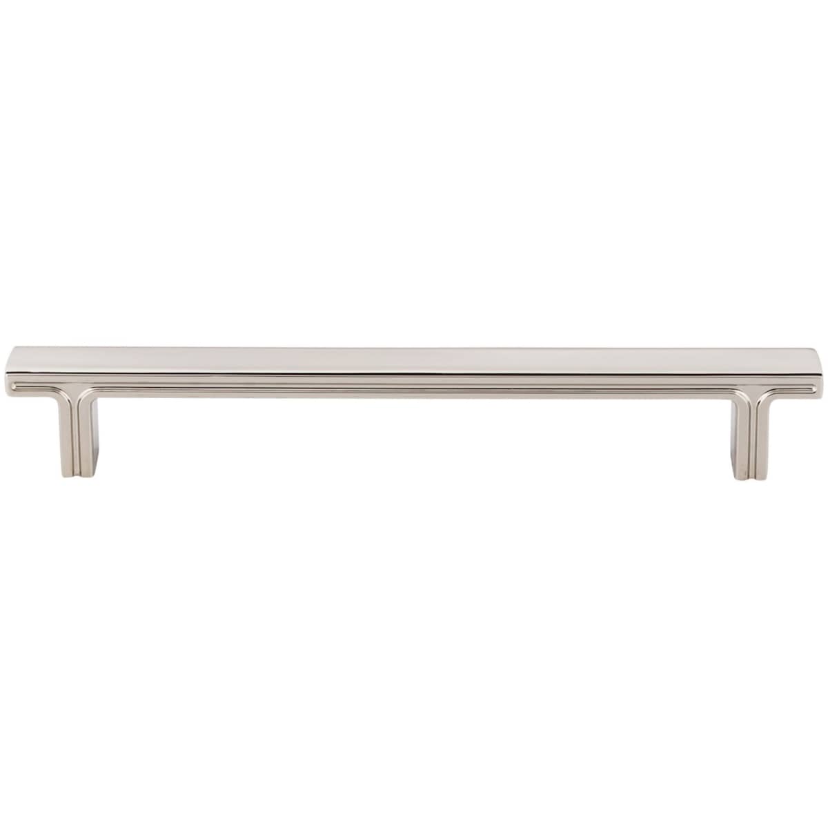 Jeffrey Alexander - 867-160SN - Anwick 6-5/16" (160mm) Center to Center Flat Square Bar Cabinet Handle / Drawer Pull in Satin Nickel