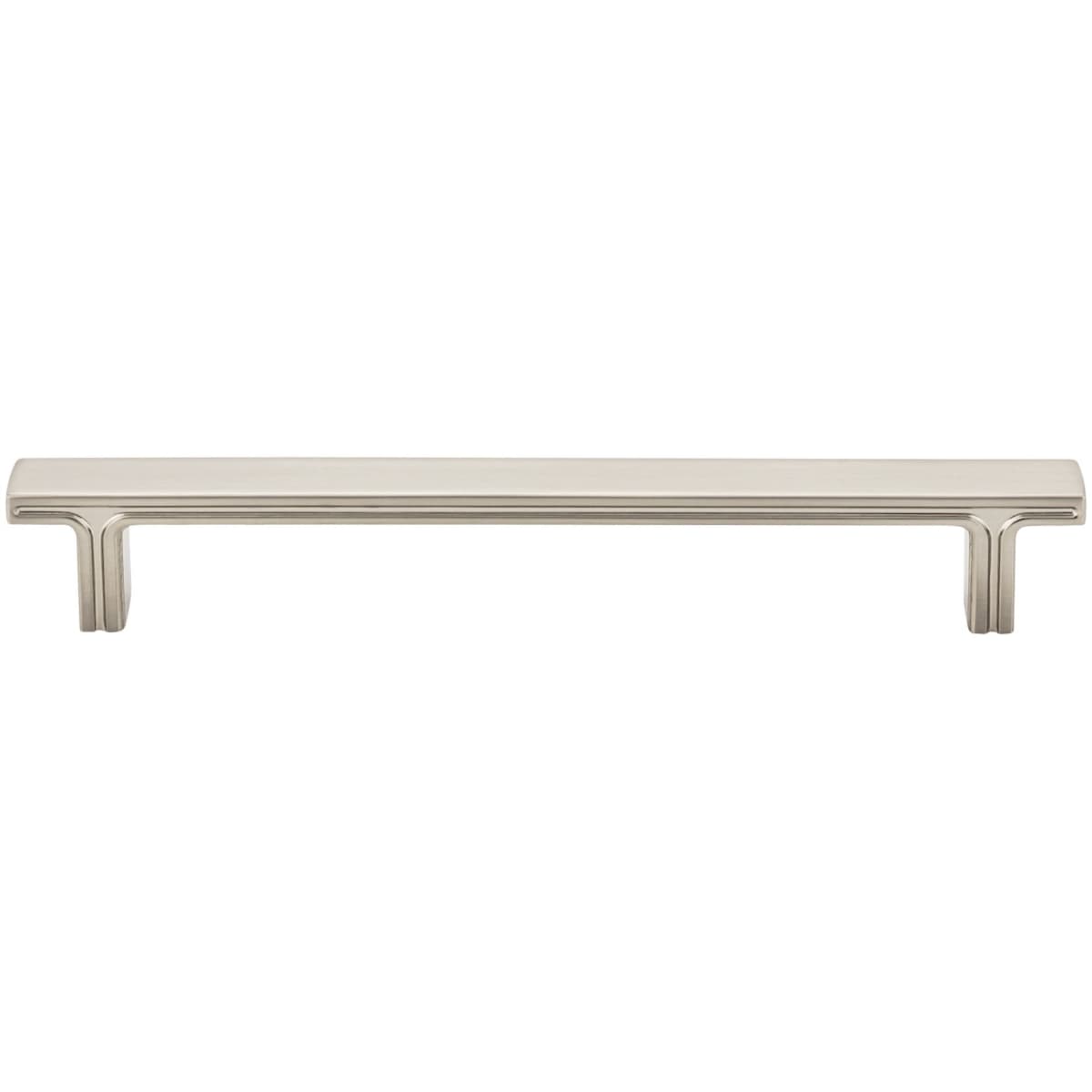 Jeffrey Alexander - 867-160SN - Anwick 6-5/16" (160mm) Center to Center Flat Square Bar Cabinet Handle / Drawer Pull in Satin Nickel
