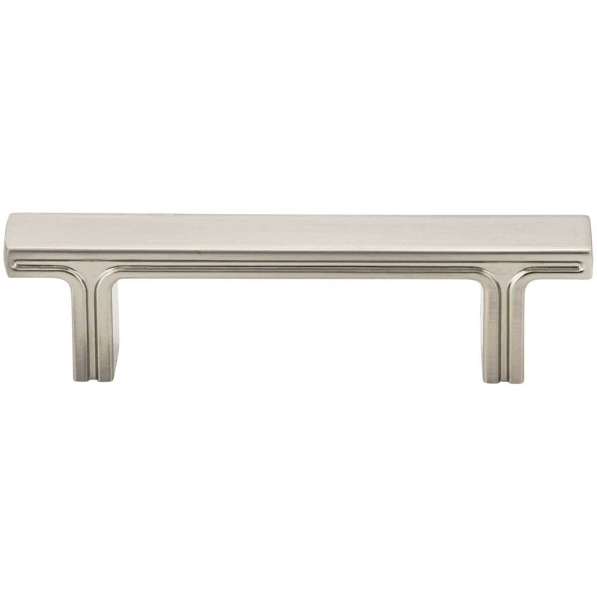 Jeffrey Alexander - 867-3SN - Anwick 3" Center to Center Modern Linear Flat Bar Cabinet Handle / Drawer Pull in Satin Nickel
