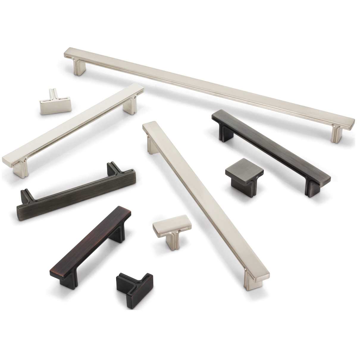 Jeffrey Alexander - 867-3SN - Anwick 3" Center to Center Modern Linear Flat Bar Cabinet Handle / Drawer Pull in Satin Nickel